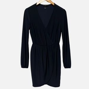 Forever 21 Long Sleeve Wrap Front Dress Small
